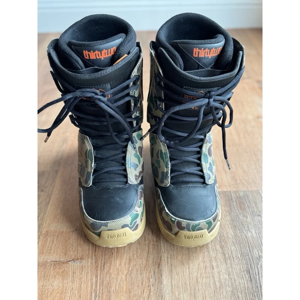 ThirtyTwo Lashed Men's Snowboard Boots Sz 11.5 Camouflage Winter Sports *Read